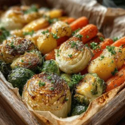 Sweet & Savory Maple Dijon Roasted Brussels & Carrots