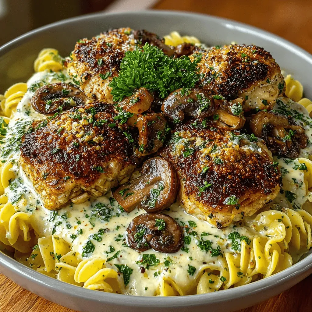 If you're on the hunt for a comforting and flavorful dish that can elevate your weeknight dinners, look no further than the Creamy Garlic Mushroom Chicken Skillet. This dish brings together tender chicken breasts, earthy cremini mushrooms, and a rich, creamy garlic sauce that envelops every bite in mouthwatering goodness. It's not just a meal; it's an experience that combines simplicity with sophistication, making it perfect for families, dinner parties, or even a cozy night in.