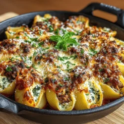 Stuffed pasta dishes have long held a cherished place in culinary traditions around the world, particularly in Italian cuisine. Their versatility and ability to combine various ingredients into a single, satisfying meal make them a favorite among home cooks and restaurant chefs alike. Among these delightful creations, Cheesy Spinach and Turkey Stuffed Shells stand out as a wholesome family meal that brings together rich flavors and nutritional benefits in one comforting dish.
