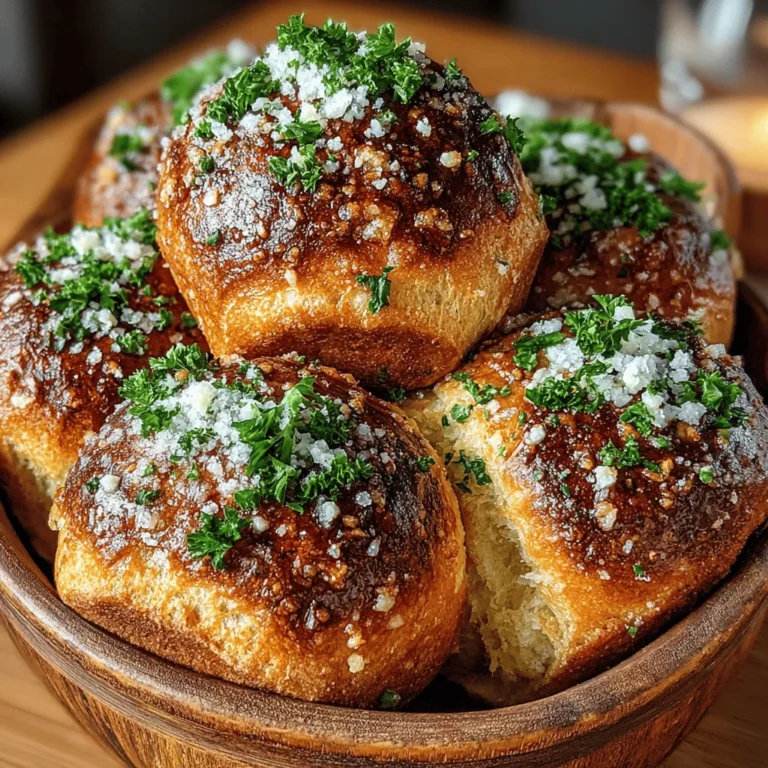 Homemade dinner rolls have an undeniable charm that can elevate any meal. The warm aroma of freshly baked bread wafting through the kitchen invites everyone to gather around the table. Among the plethora of bread recipes, Garlic Butter Parmesan Dinner Rolls stand out for their enticing flavor and soft, fluffy texture. These rolls are not only a delightful addition to your dinner table but also a versatile side dish that can complement a wide array of meals, from hearty soups to elegant roasts.