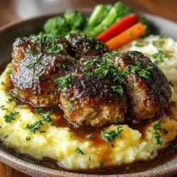 Salisbury Steak is a quintessential comfort food that evokes nostalgia and warmth. This dish, often associated with hearty family dinners, combines ground beef with savory seasonings and is typically served with a rich gravy. Unlike its frozen, store-bought counterparts, homemade Salisbury Steak allows for creativity and customization, ensuring that each bite is packed with flavor and quality. In this article, we will delve into the delectable recipe known as Savory Salisbury Steak Delight, a family favorite that promises to bring everyone to the table.