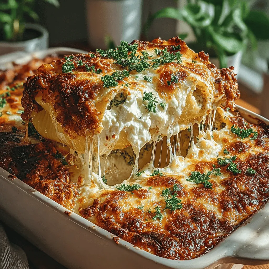 When it comes to comfort food, few dishes can compete with the delightful experience of Cheesy Spinach and Chicken Stuffed Shells. This recipe embodies what it means to indulge in a hearty meal, combining the creamy richness of ricotta and mozzarella with the nutritious benefits of spinach and tender shredded chicken. Enveloped in generous pasta shells and generously coated with marinara sauce, this dish is not just a treat for the palate; it's also a feast for the eyes. Perfect for family gatherings or a cozy dinner at home, these stuffed shells promise to satisfy cravings and bring everyone together around the dinner table.