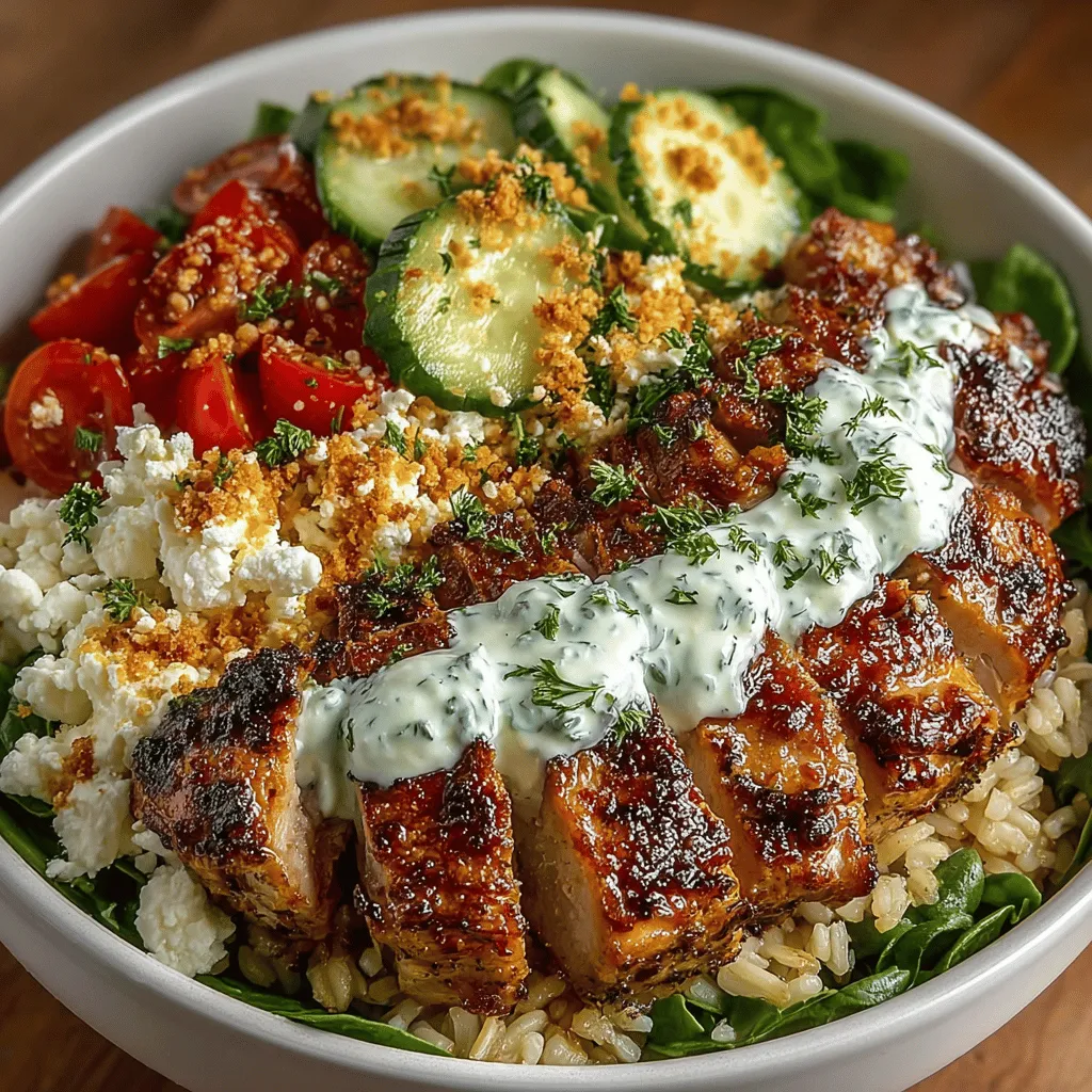 Mediterranean cuisine is renowned not only for its vibrant flavors but also for its numerous health benefits. This culinary tradition, which spans countries like Greece, Italy, and Spain, emphasizes fresh ingredients, wholesome grains, and healthy fats, making it a favorite for those seeking to maintain a balanced diet. Among the myriad of delicious offerings found within Mediterranean fare, Greek dishes stand out due to their unique combination of flavors and textures. One such dish that beautifully encapsulates this balance of nutrition and taste is the Greek Chicken Bowl with Tzatziki Sauce.
