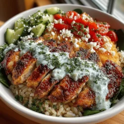 Mediterranean cuisine is renowned not only for its vibrant flavors but also for its numerous health benefits. This culinary tradition, which spans countries like Greece, Italy, and Spain, emphasizes fresh ingredients, wholesome grains, and healthy fats, making it a favorite for those seeking to maintain a balanced diet. Among the myriad of delicious offerings found within Mediterranean fare, Greek dishes stand out due to their unique combination of flavors and textures. One such dish that beautifully encapsulates this balance of nutrition and taste is the Greek Chicken Bowl with Tzatziki Sauce.