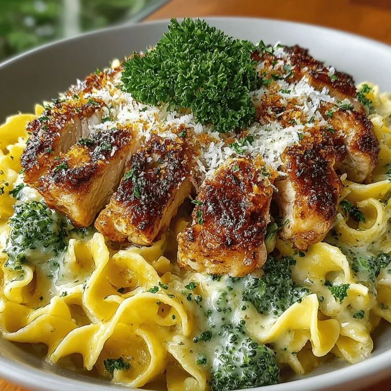 Creamy Chicken Alfredo with Broccoli is more than just a meal; it’s a comforting embrace on a plate, perfect for any occasion. Combining tender, juicy chicken with fresh broccoli and a decadent Alfredo sauce, this dish has earned its place as a family favorite, cherished for its rich flavors and satisfying texture. Whether it's a busy weeknight dinner or a special gathering, this recipe brings warmth and joy to the dining table, appealing to both adults and children alike.
