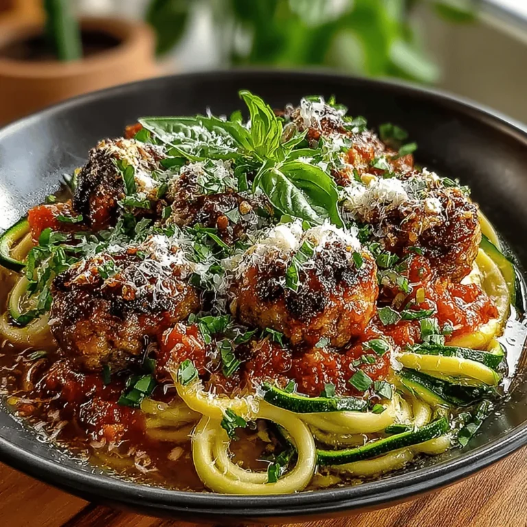 In the world of healthy eating, finding dishes that are both nutritious and satisfying can be a challenge. Enter Zesty Turkey Meatball Marinara on Zoodles, a delightful dish that combines the robust flavors of homemade marinara sauce with tender, zesty turkey meatballs, all served atop a bed of zucchini noodles, or "zoodles." This meal not only delivers on taste but also caters to health-conscious families and individuals looking for lighter alternatives to traditional pasta dishes.