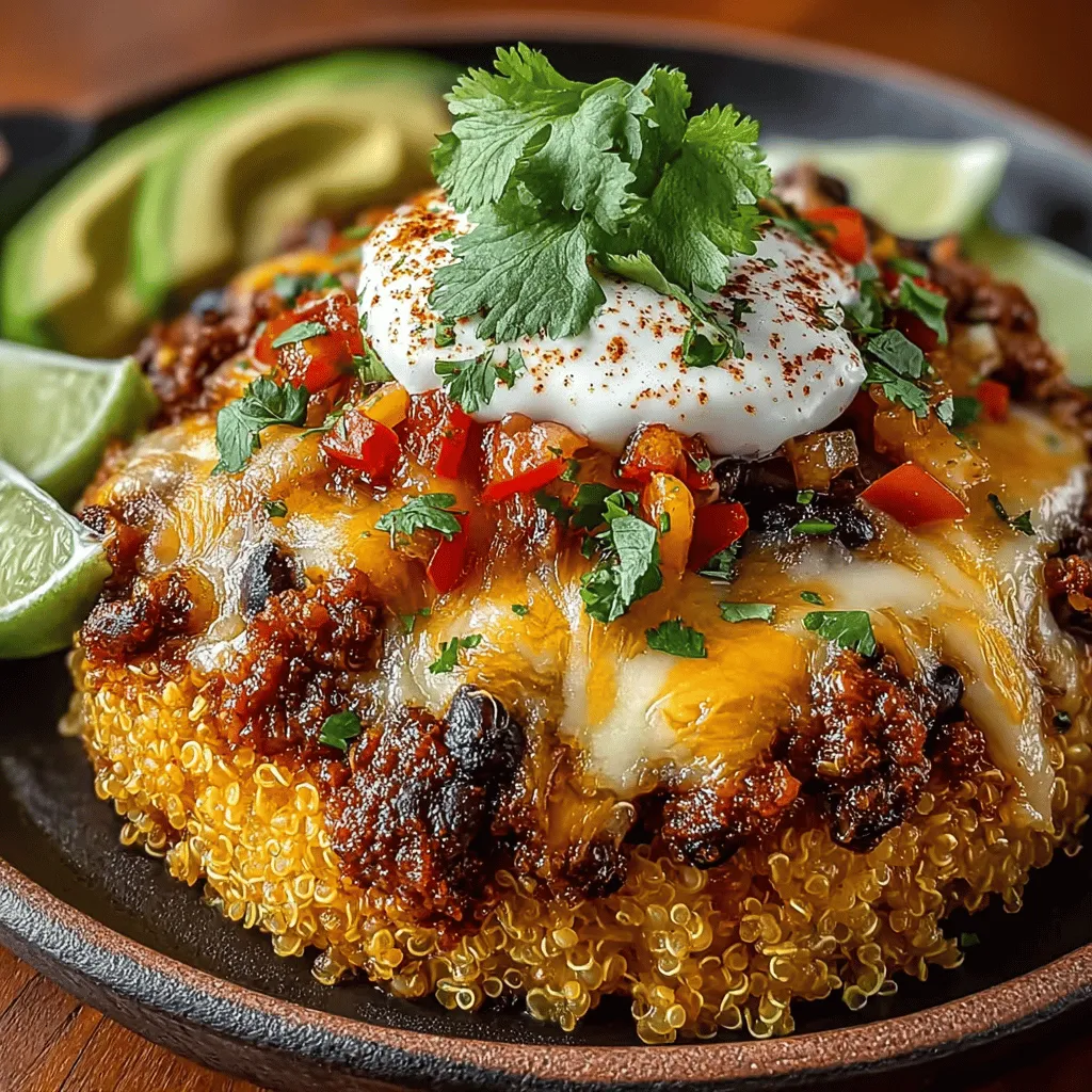 In the quest for healthy yet satisfying meals, many home cooks are discovering the joys of quinoa—a versatile grain that brings a nutritious twist to traditional recipes. With its unique texture and nutty flavor, quinoa serves as an excellent canvas for a variety of ingredients. The "Taco-tastic Cheesy Quinoa Delight" is a perfect embodiment of this concept, merging beloved taco flavors with the wholesome goodness of quinoa. This dish not only caters to the taste buds but also promotes health-conscious eating, making it an ideal choice for families, meal prep enthusiasts, or those hosting gatherings.