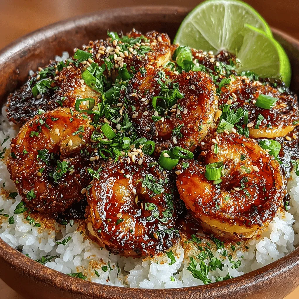 The Sweet & Savory Honey Garlic Shrimp Bowl is an exquisite dish that perfectly marries flavors and textures, creating a meal that is both satisfying and visually appealing. This dish features tender, succulent shrimp coated in a luscious honey garlic sauce, served over a bed of fluffy jasmine rice, and garnished with a vibrant array of toppings. Whether you're preparing a quick weeknight dinner or a special meal for guests, this recipe is versatile enough to fit any occasion.