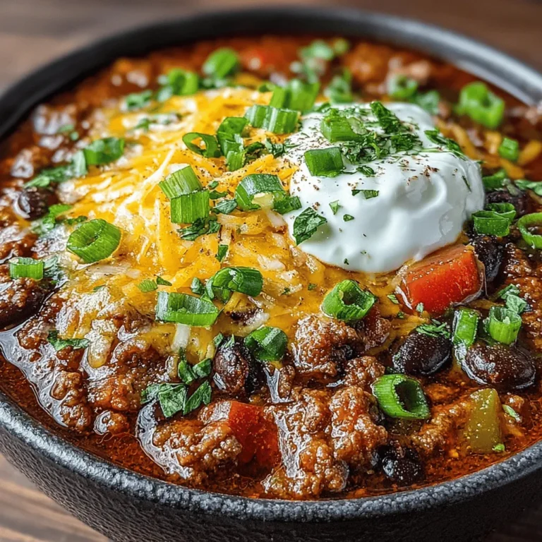 Chili has long been a beloved dish in households around the world, celebrated for its comforting warmth and robust flavors. The Spicy Express Beef & Bean Chili takes this traditional favorite and elevates it with a delightful combination of spices and hearty ingredients. Perfect for chilly evenings or busy weeknight dinners, this recipe not only satisfies hunger but also warms the soul. The vibrant flavors of this chili make it a go-to meal for families and individuals alike, providing a quick yet fulfilling option that’s sure to please everyone at the table.