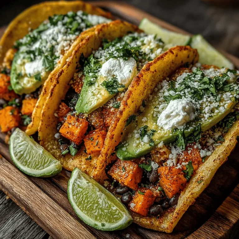In recent years, the trend toward plant-based meals has surged, with more individuals seeking to incorporate wholesome, nutrient-dense ingredients into their diets. This shift is not just a passing fad; it reflects a growing understanding of the benefits of eating more vegetables, legumes, and whole grains. One dish that captures this movement beautifully is Savory Black Bean and Sweet Potato Tacos. These tacos are not only delicious but also a vibrant celebration of flavors and textures that can satisfy both herbivores and omnivores alike.